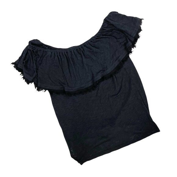 Splendid Black Top Blouse Off the Shoulder Small - Picture 5 of 12